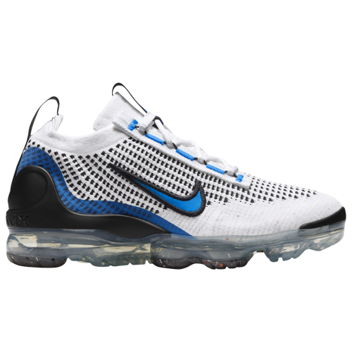 

Boys Nike Nike Vapormax 21 - Boys' Grade School Running Shoe White/Photo Blue/Black Size 04.0