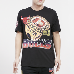 Men's - Pro Standard Bulls Champ Ring T-Shirt - Black/Black