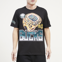 Men's - Pro Standard Bucks Champ Ring T-Shirt - Black/Black