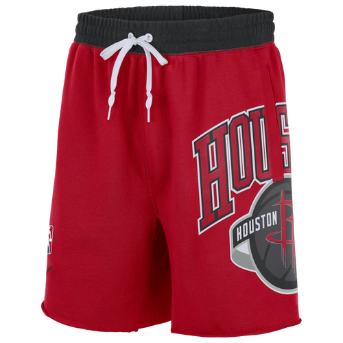 

Nike Mens Nike Rockets Courtside 75 Fleece Shorts - Mens Red/Black Size L