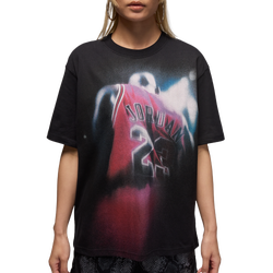 Women's - Jordan Dri-FIT GFXX Short Sleeve MJ T-Shirt - Black/White