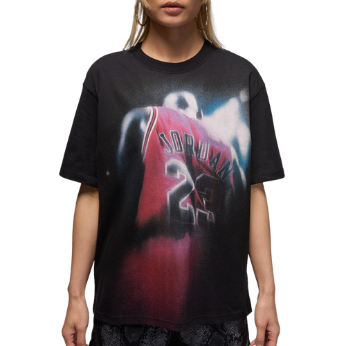 WOMENS - Jordan Dri-FIT GFXX Short Sleeve MJ T-Shirt - Black/White