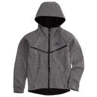 Boys' Preschool - Nike Tech Fleece Full-Zip Hoodie - Gray/Gray