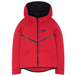 Boys' Preschool - Nike Tech Fleece Full-Zip Hoodie - Red/Gray