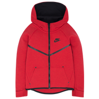 Boys' Preschool - Nike Tech Fleece Full-Zip Hoodie - Red/Gray