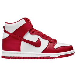 Boys' Grade School - Nike Dunk High - University Red/White