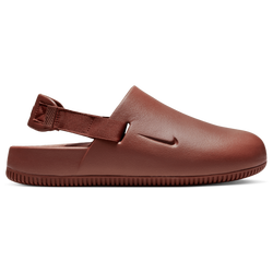 Women's - Nike Calm Mule - Red Sepia/Red Sepia/Red Sepia