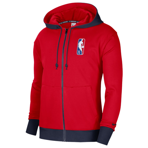 

Nike Mens Nike 76ers CE Courtside Heavyweight FZ Hoodie - Mens Red/Navy Size M