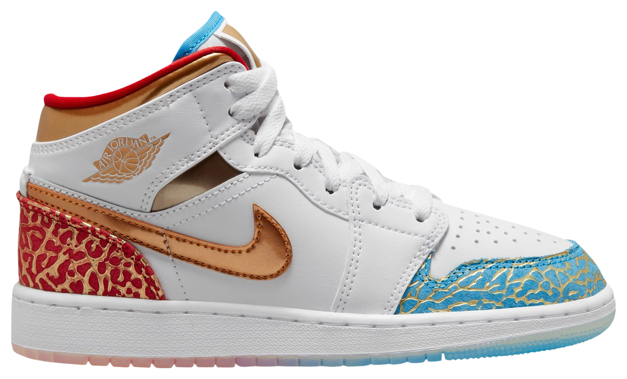 Jordan 1 best sale multicolor grade school