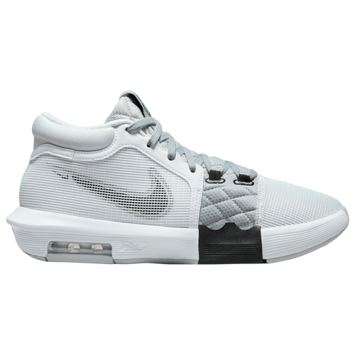 Shop Nike Mens  Lebron Witness Viii In White/grey/black