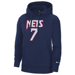 Men's - Nike Nets Essential Name & Number Pullover Hoodie - Blue/Red