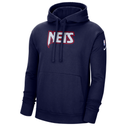 Men's - Nike Nets Essential NBA Pullover Hoodie - Blue/White