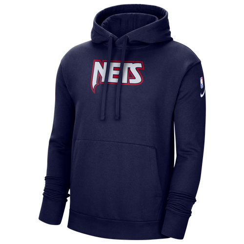 

Nike Mens Brooklyn Nets Nike Nets Essential NBA Pullover Hoodie - Mens Blue/White Size XL