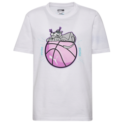 Boys' Grade School - PUMA Sitting Ball Graphic T-Shirt - Pink/White