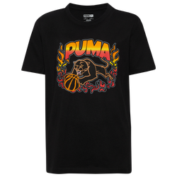 Boys' Grade School - PUMA Flaming Hot Graphic T-Shirt - Orange/Black