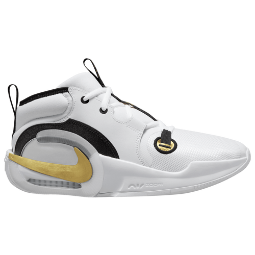 

Girls Nike Nike Air Zoom Crossover 2 - Girls' Grade School Basketball Shoe White/Metallic Gold/Black Size 02.0