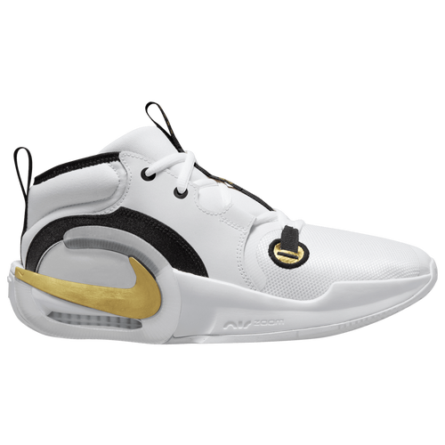 Shop Nike Girls  Air Zoom Crossover 2 In White/black/metallic Gold