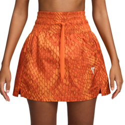 Women's - Nike Kobe Woven Skirt - Orange/Silver