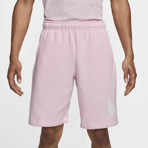 

Nike Mens Nike Club Fleece Shorts - Mens Pink Foam/White/White Size XL