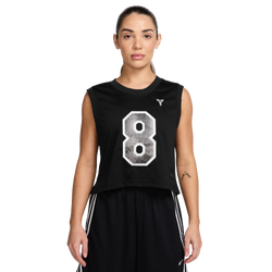 Women's - Nike Kobe Cropped Jersey - Black/White