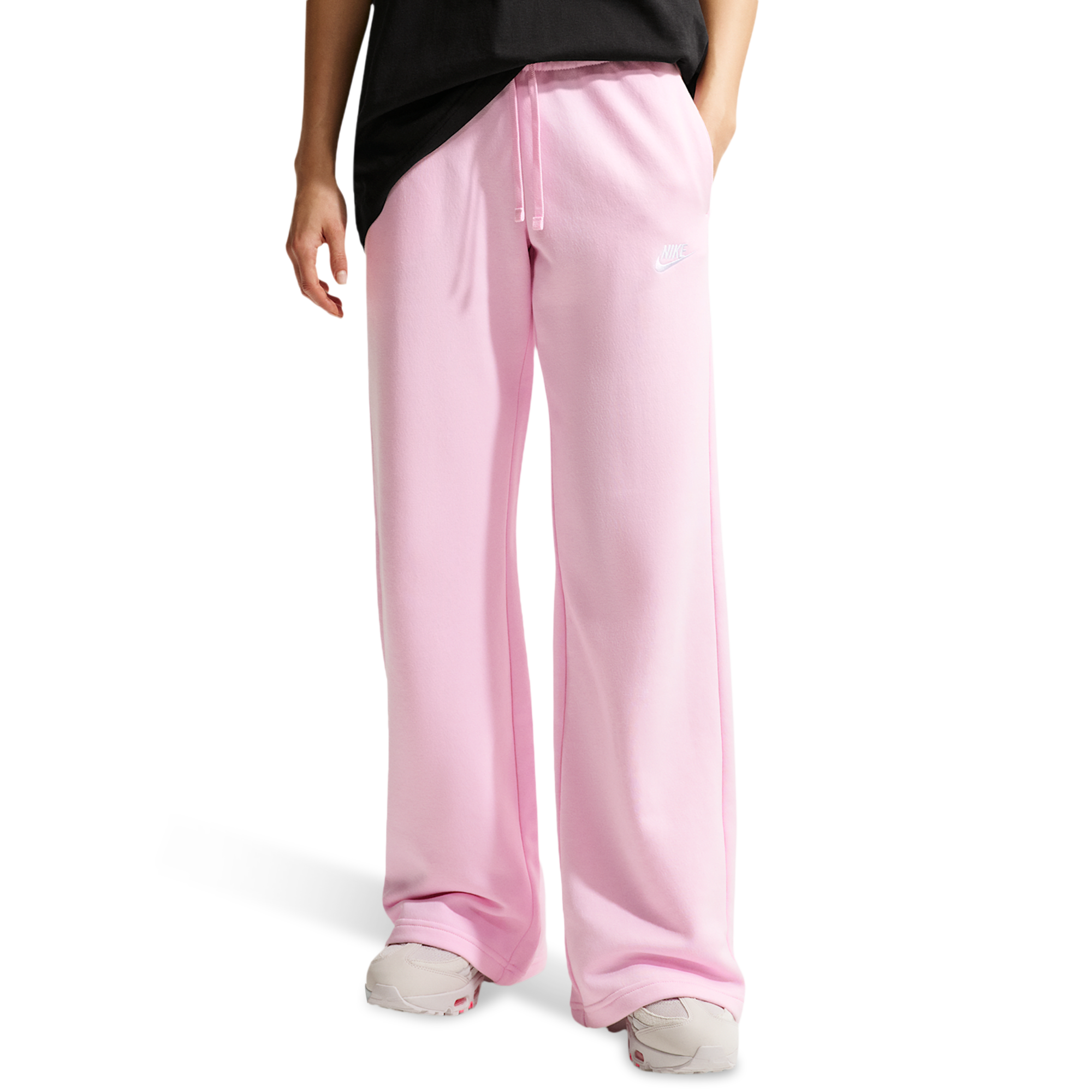 Nike NSW Club Fleece Mid Rise Pants Wide | Foot Locker