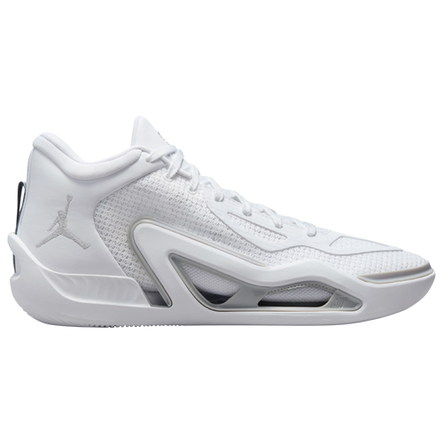 

Jordan Mens Jordan Tatum 1 TB - Mens Basketball Shoes White/White/Grey Fog Size 10.0