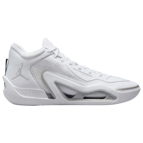 

Jordan Mens Jayson Tatum Jordan Tatum 1 TB - Mens Basketball Shoes White/White/Grey Fog Size 12.0