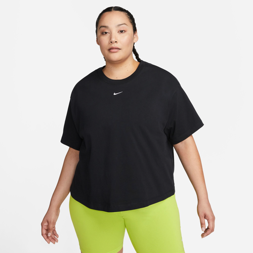 

Nike Womens Nike NSW Plus Size Tee Essential Boxy - Womens Black/White