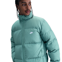 Men's - Nike SF Club 550 Puffer Jacket - Mosswood Brown/Cannon/White