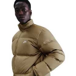 Men's - Nike SF Club 550 Puffer Jacket - Parachute Beige/White