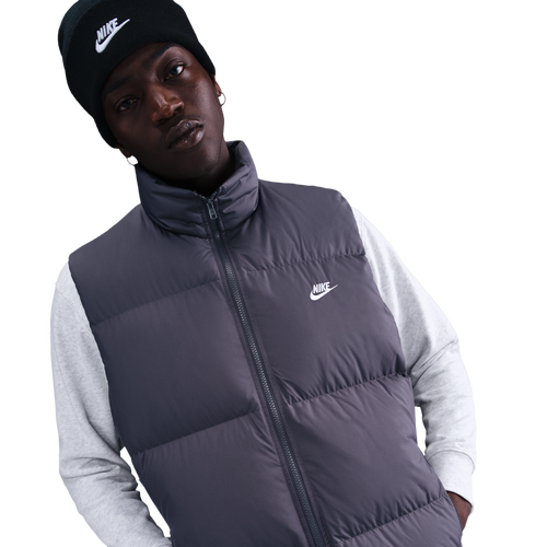 MENS - Nike Club Puffer Vest 550 - Iron Grey/White