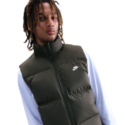 Men's - Nike Club Puffer Vest 550 - Sequoia/White