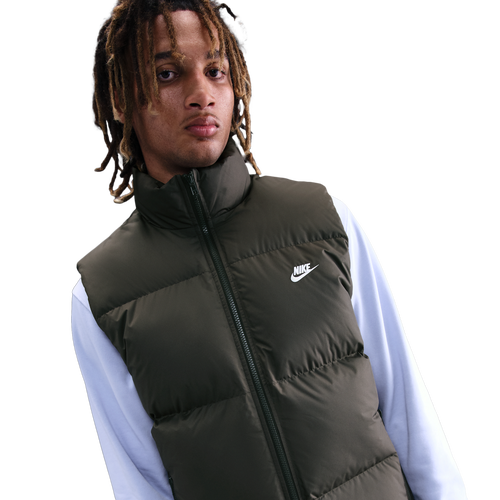 MENS - Nike Club Puffer Vest 550 - Sequoia/White