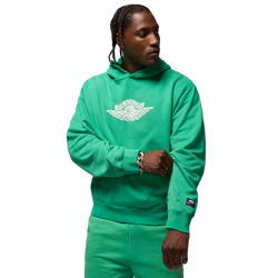Men's - Jordan Rare Air Fleece Pullover Hoodie - Green/Tan