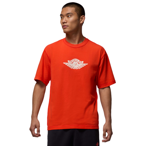 MENS - Jordan Rare Air Wash '85 Crew - Sail/Chili Red