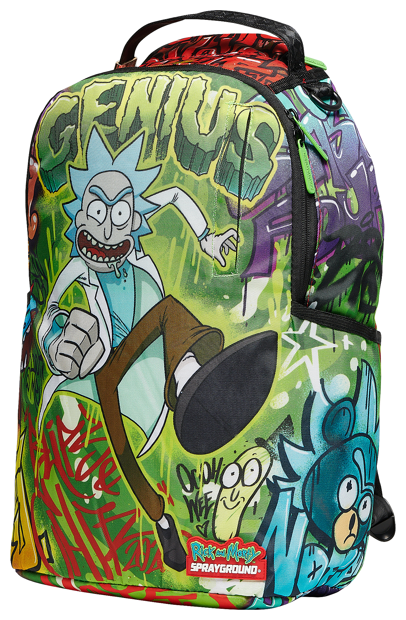 rick and morty sprayground bag