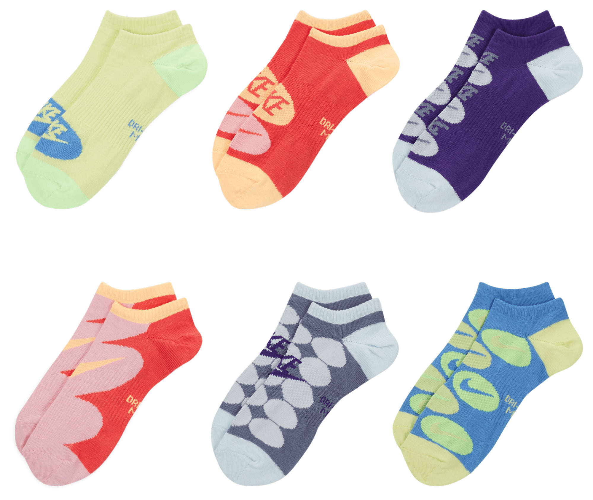 Nike Everyday Lightweight No Show 6 Pack Socks