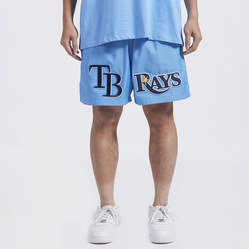 

Pro Standard Mens Pro Standard Tampa Bay Rays Dbl Logo Woven Short - Mens Carolina/Carolina Size M