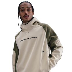 Men's - Nike Tech Windwall Pullover Hood - Desert Khaki/Medium Olive/Black