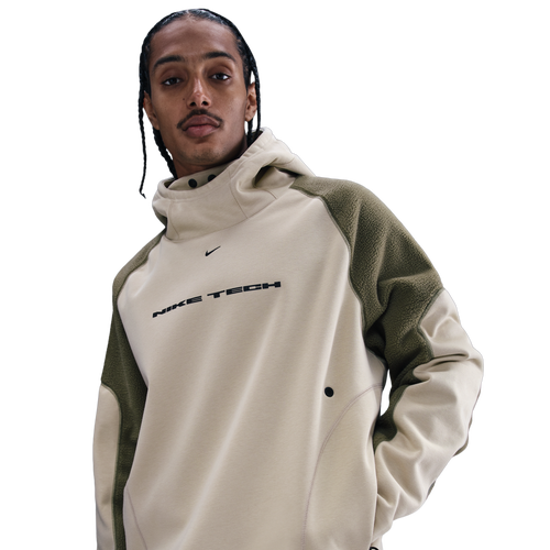 MENS - Nike Tech Windwall Pullover Hood - Desert Khaki/Medium Olive Black