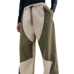 Men's - Nike Tech Windwall Open Hem Pants - Desert Khaki/Medium Olive/Black