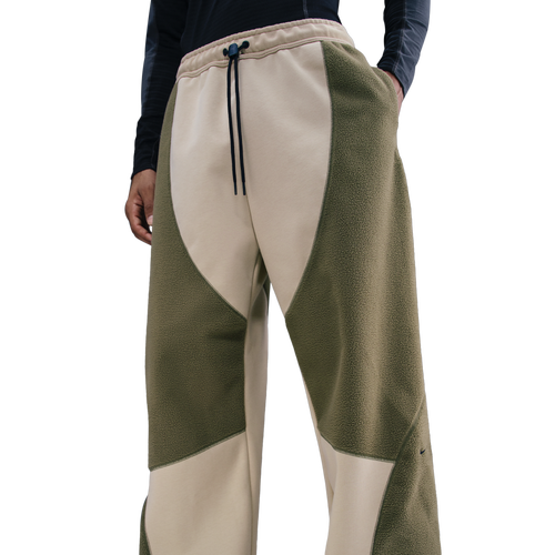 MENS - Nike Tech Windwall Open Hem Pants - Desert Khaki/Medium Olive Black