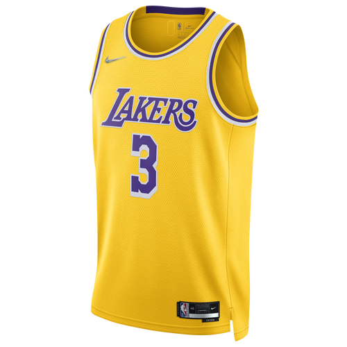 

Nike Mens Anthony Davis Nike Lakers Dri-FIT Swingman DMD Icon Jersey - Mens Field Purple/Amarillo Size M