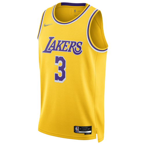 

Nike Mens Anthony Davis Nike Lakers Dri-FIT Swingman DMD Icon Jersey - Mens Field Purple/Amarillo Size S