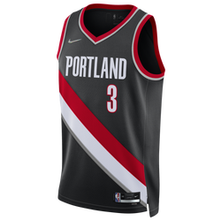 Men's - Nike Trailblazers Dri-FIT Swingman DMD Icon Jersey - Black/Red/White