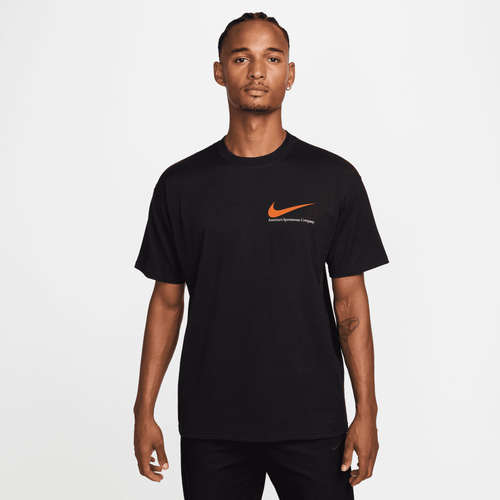 

Nike Mens Nike Max90 Short Sleeve Van Life T-Shirt - Mens Black/Orange/Black Size XL