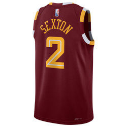 Men's - Nike Cavaliers Moment Swingman Jersey - Red/Yellow