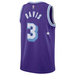 Men's - Nike Lakers Swingman Jersey - Purple/Yellow