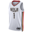Nike Pelicans Moment Swingman Jersey - Men's White/Gold