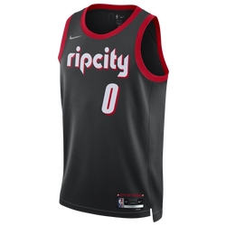 Men's - Nike Trailblazers Swingman Jersey - Black/Red